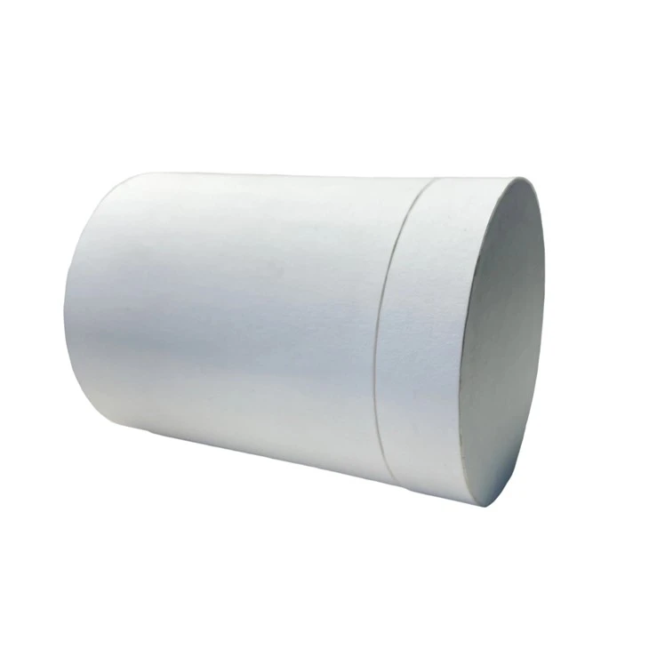 White Cylindrical Tea Gift Box