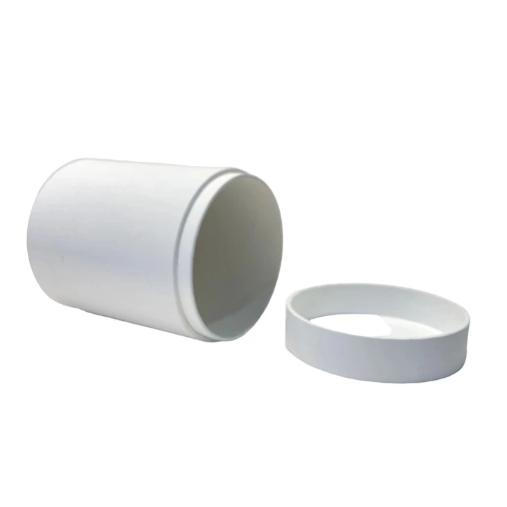 White Cylindrical Tea Gift Box